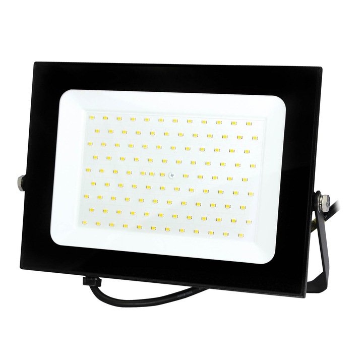 Commel LED reflektor Economy Line 100W, 4000K, 8500lm, IP65, 30 000 óra, fekete