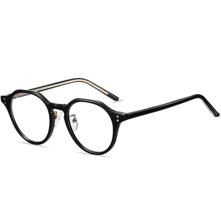 Ochelari protectie calculator, uVision Mark Black, anti Lumina Albastra, Protectie ecran Telefon, Calculator, Toc, unisex, auriu si negru