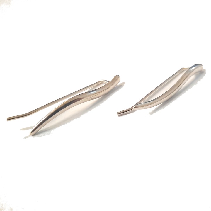 Дамски сребърни обеци Empress, фиба, E000791E, проба 925