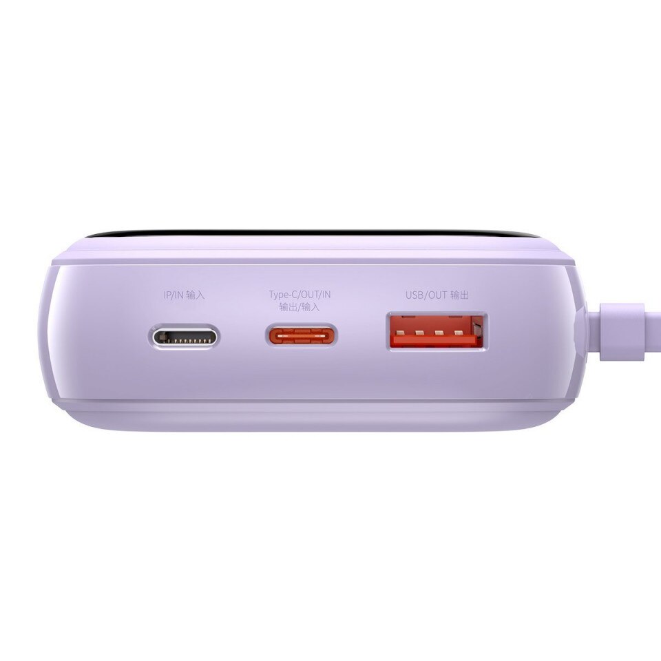 Външна батерия Baseus Q pow Digital Display 20000mAh, IP, USB, USB-C ...
