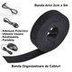 Banda arici autoadeziva Velcro 20mm x 5m, neagra, pentru cabluri