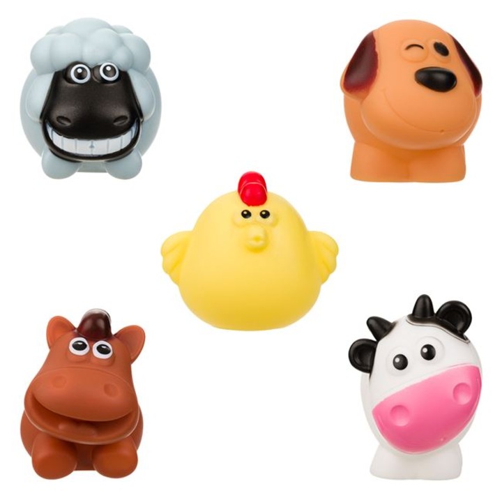 Farm Animals Bath Toys - 5pcs