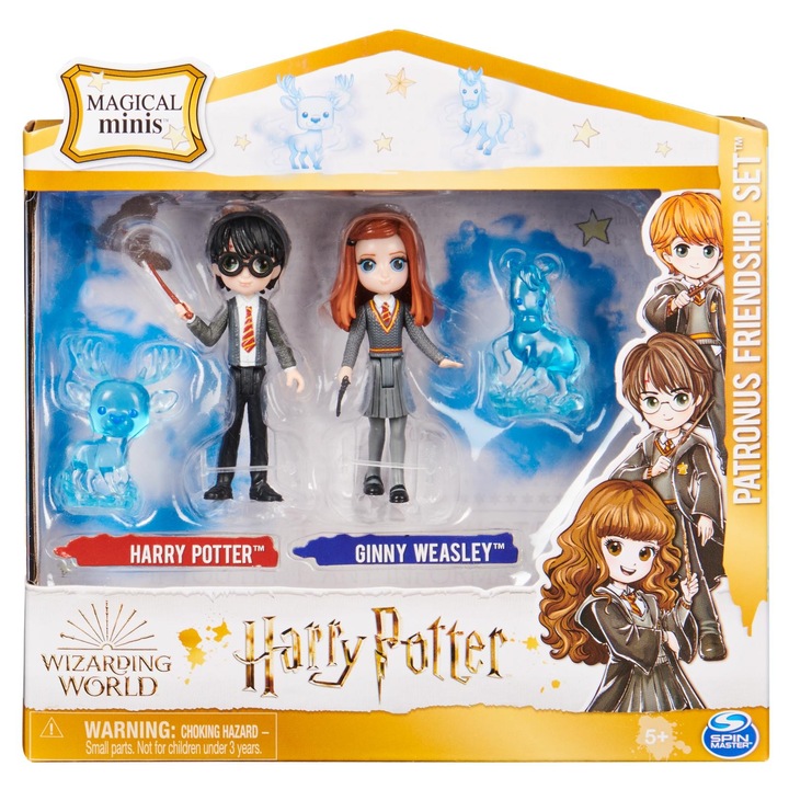 Wizarding Wordfigurák Harry Ginny és 2 patrónus, 8cm