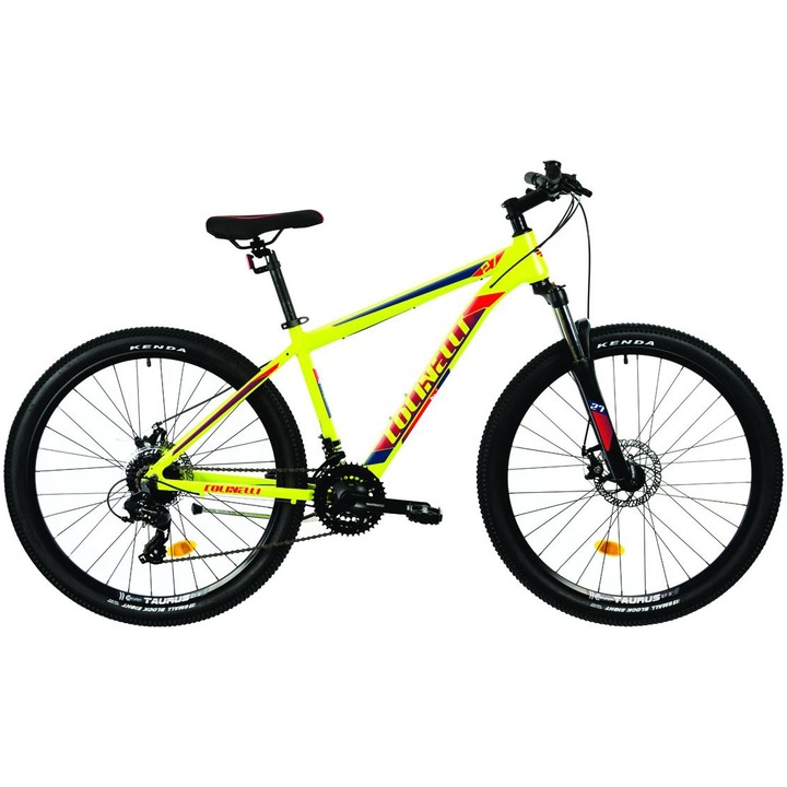 Bicicleta MTB Colinelli 2725, Schimbator Shimano ST-EF500 EZ-FIRE PLUS, 24 Viteze, Cadru Aluminiu, Marimea M, Roti 27.5", Frane pe Disc, Culoare Verde