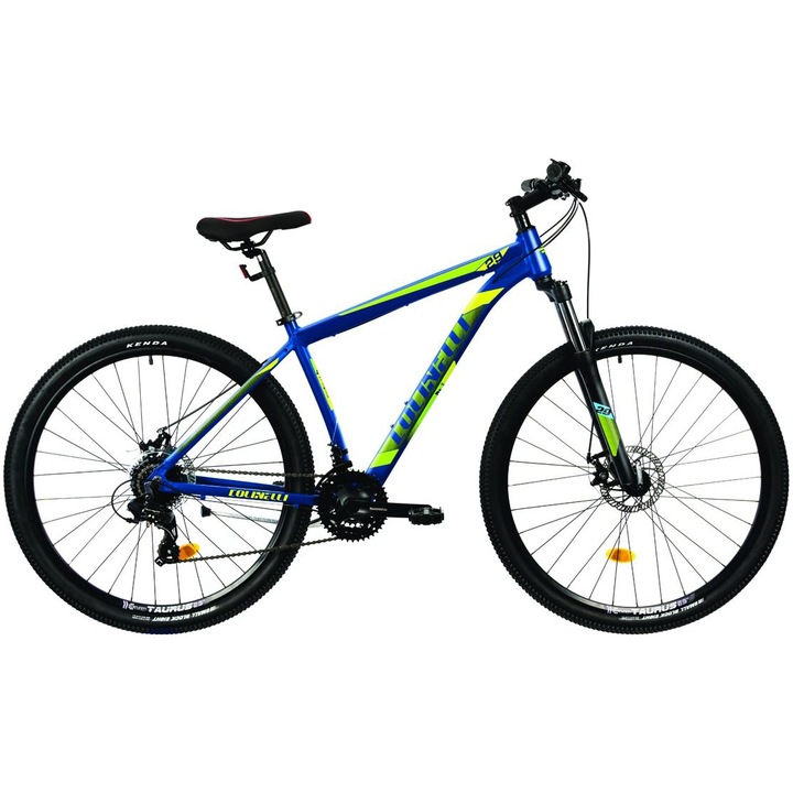 Bicicleta MTB Colinelli 2925, Schimbator Shimano ST-EF500 EZ-FIRE PLUS, 24 Viteze, Cadru Aluminiu, Marimea L, Roti 29", Frane pe Disc, Culoare Albastru