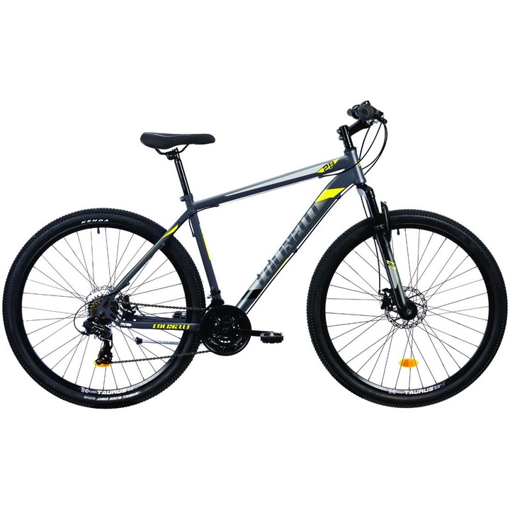 Colinelli 2905 MTB kerékpár, Shimano váltó, 21 sebességes, acél váz, L méret, 29" kerekek, tárcsafékek, szürke