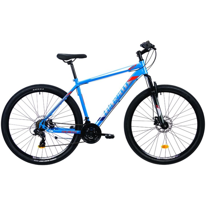 Colinelli 2905 MTB kerékpár, Shimano váltó, 21 sebességes, acél váz, M méret, 29" kerekek, tárcsafékek, kék