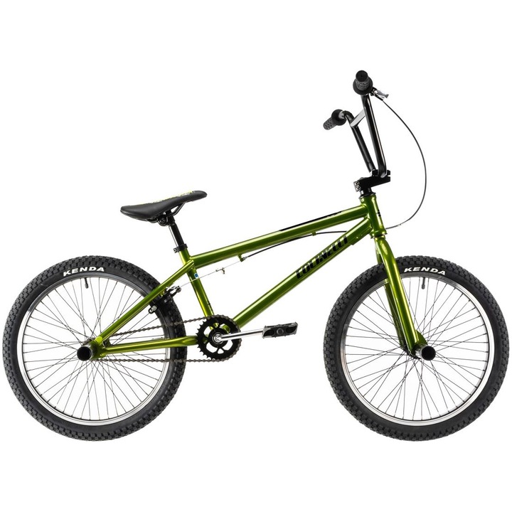 Bicicleta Copii Bmx Colinelli 2005, 1 Viteze, Cadru Otel, Marimea 270 mm, Roti 20", Frane U - Brake, Culoare Verde