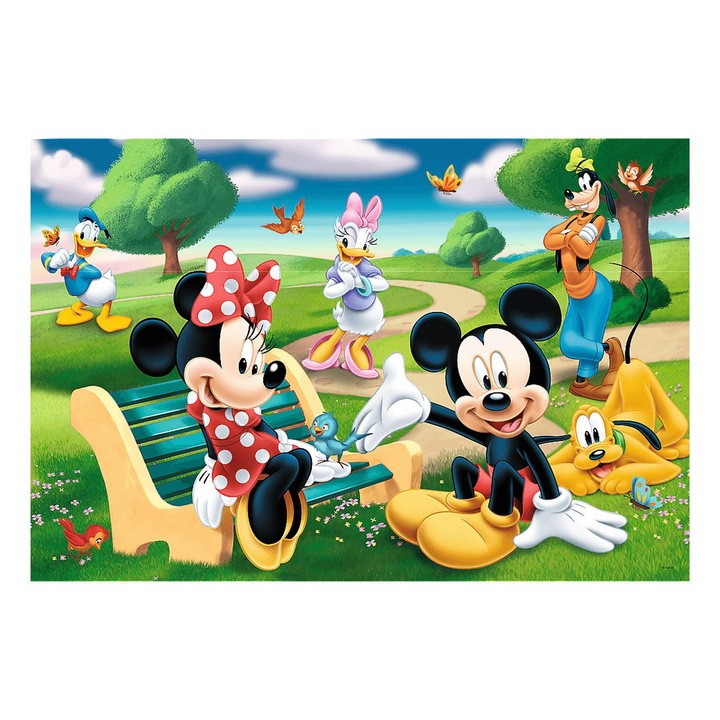 Пъзел Mickey&Minnie with friends in the park, 24 части