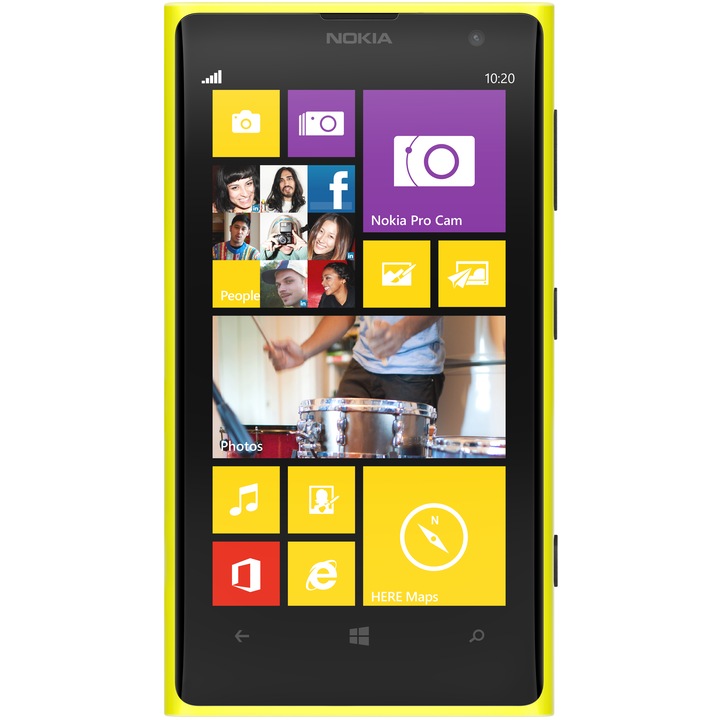 Мобилен телефон Nokia 1020 Lumia, Жълт