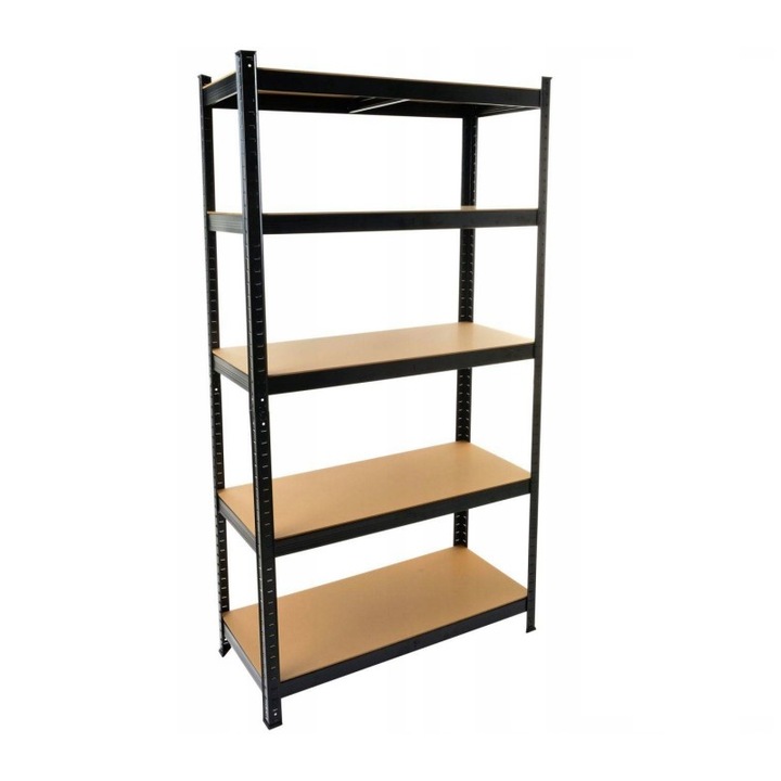 Рафт за съхранение TopEshop Regal P9030, 180x90x30 см, черен