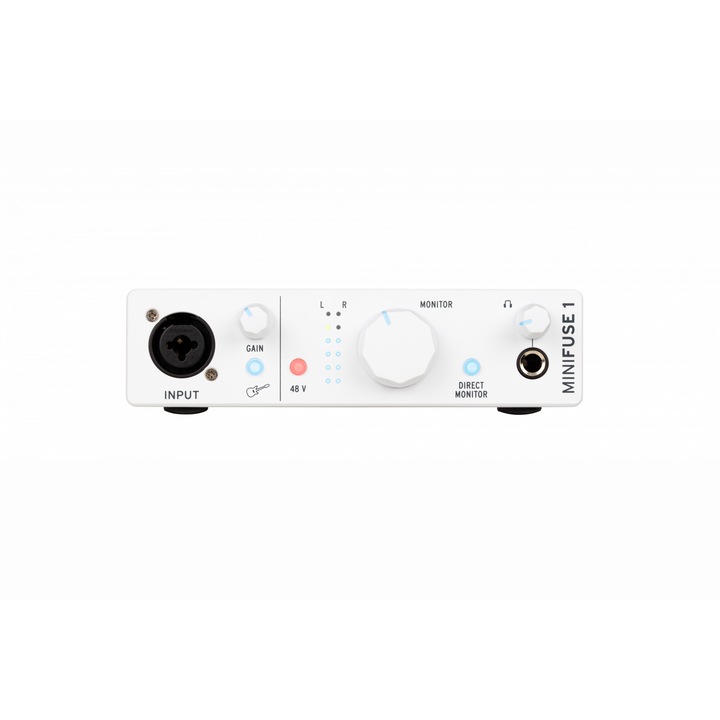 Аудио интерфейс Arturia MiniFuse 1 White, 1-канален USB-C, Включва софтуерен пакет, Бял