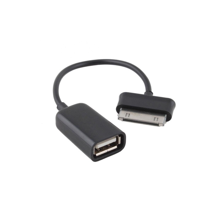 Cablu OTG USB 2.0 la conector tip Samsung pentru transfer date, stick, Negru