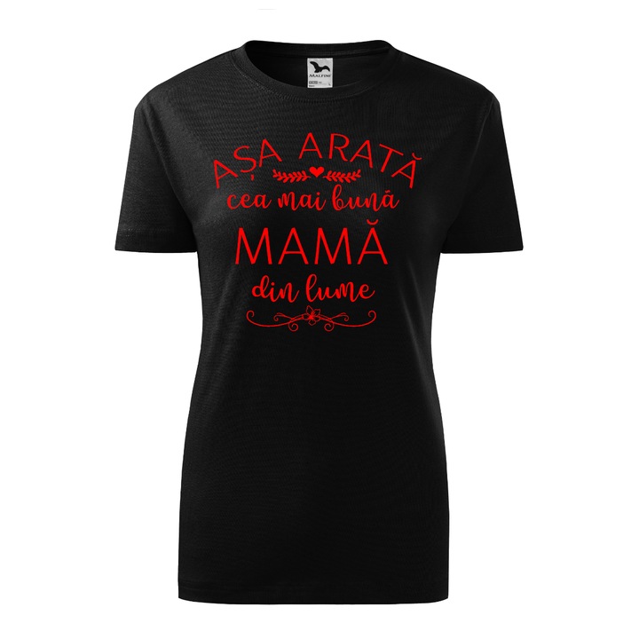 Tricou Dama, Personalizat "Asa arata cea mai buna mama din lume", Roz, Marime XXL