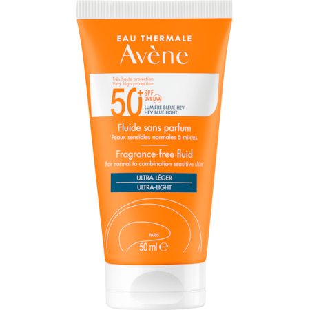 Слънцезащитен флуид Avene SPF 50+ TRIASORB, За нормална и смесена кож