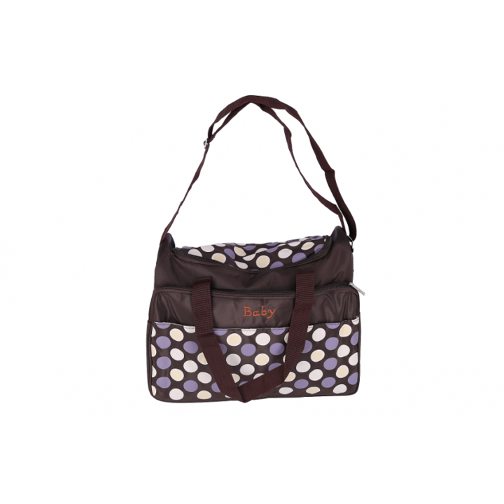 Geanta bebe NOVOKIDS™ Baby Bag atasabila la carucior, Maner detasabil, Capacitate mare, Maron