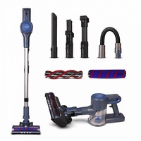 Apirator vertical 2in1 Plus 22BL Stick, fara sac, 140W, 2200 mAh, iluminare LED, Albastru/Gri