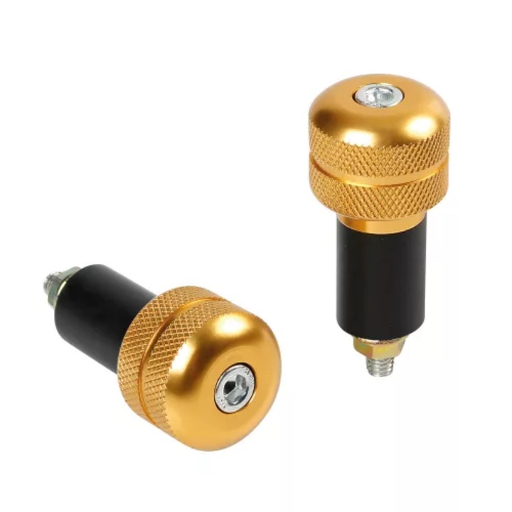Lampa SU-4, univerzális motoros kormányvég, 17/23mm, arany