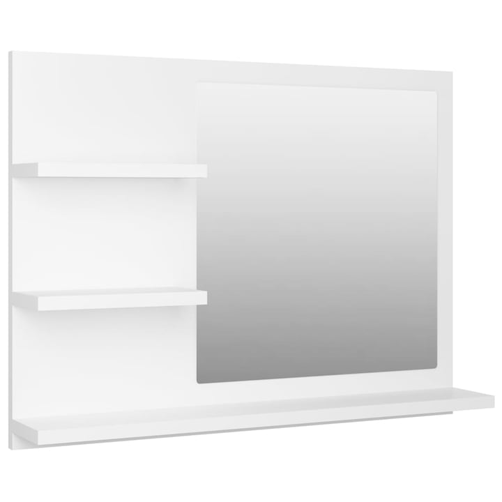 Oglinda, vidaXL, PAL, 60 x 10,5 x 45 cm, Alb