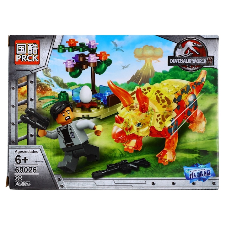 Конструктор Triceratops Dinosaur Escape 62 части