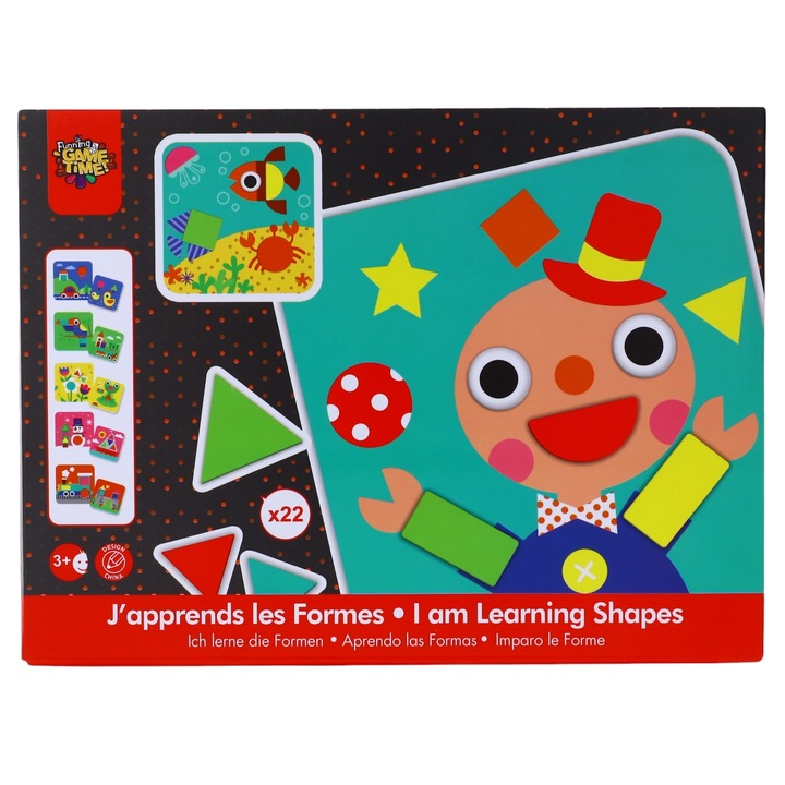 Игра за конструиране, Happy shapes, 22 части, 3 години