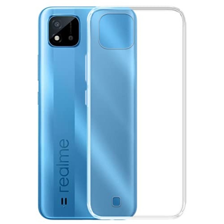 Realme C11 2021 / C20 kompatibilis szilikon hátlaptok, vékony, átlátszó, 1mm