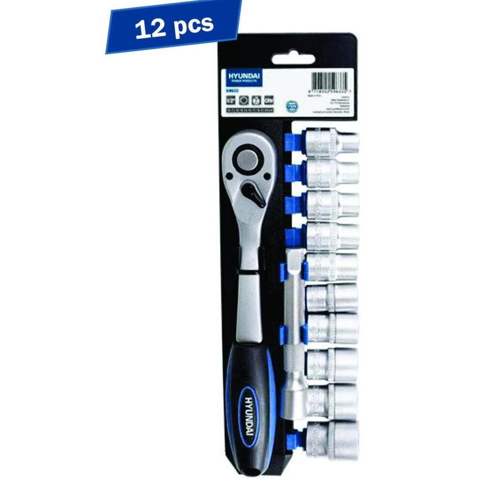 Set cheie clichet cu tubulare 1/2 12 buc HY-59633