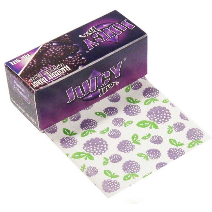 Foite de rulat Juicy Jay's, aroma Blackberry Brandy - Mure in Rola 5 metri