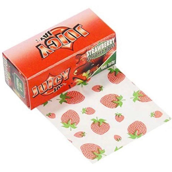 Foite de rulat Juicy Jay's, aroma Strawberry - Capsuni in Rola 5 metri