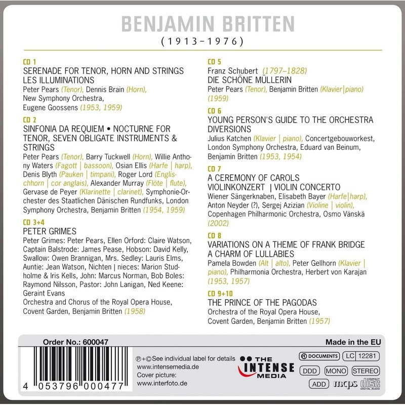Britten100-Birthday Collection 