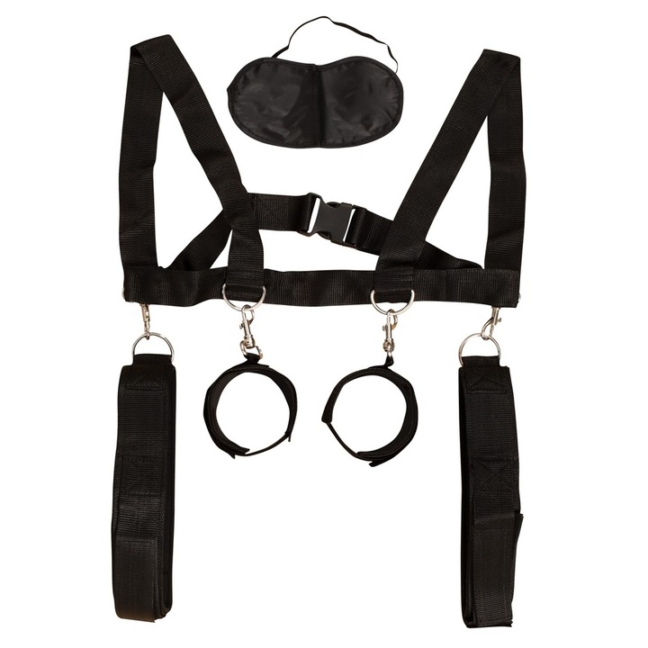 Sistem imobilizare, Fetish Fantasy Series, Heavy Duty Position Master, nylon, negru, marime universala