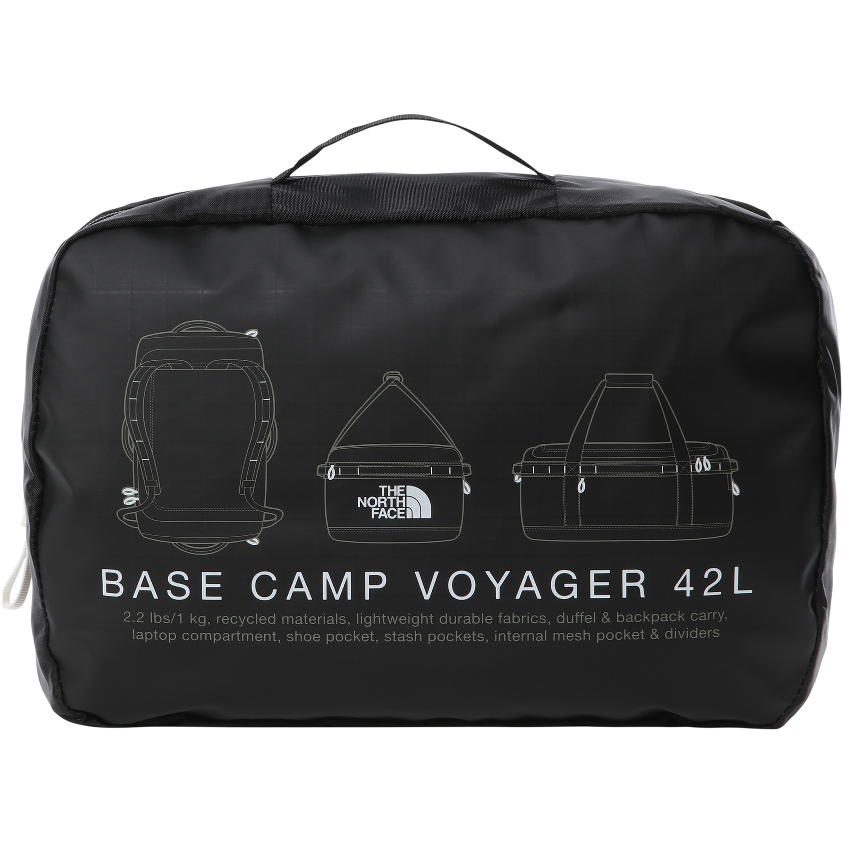 Geanta The North face BASE CAMP VOYAGER DUFFEL 42L Unisex, negru