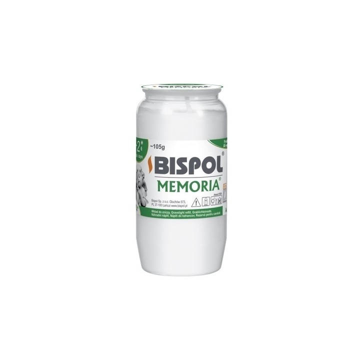 Set 30 Bucati Rezerva Candela Bispol W02 Alb 2 zile