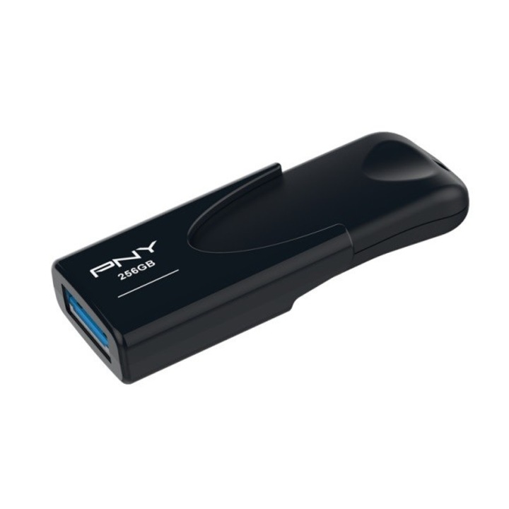 PNY Attache 4 256 GB USB 3.2 Gen 1 (3.1 Gen 1) Fekete USB flash meghajtó