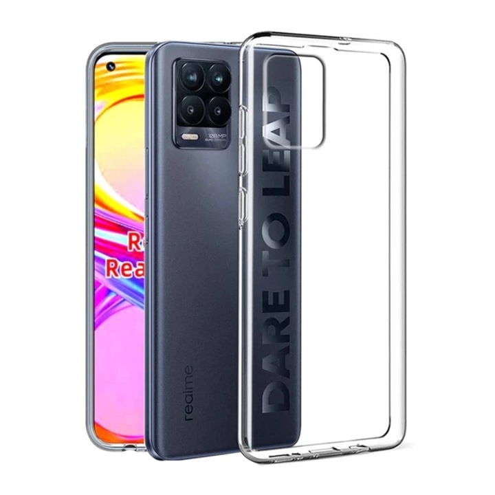Калъф за телефон Realme 8 / 8 Pro - прозрачен силиконов кейс