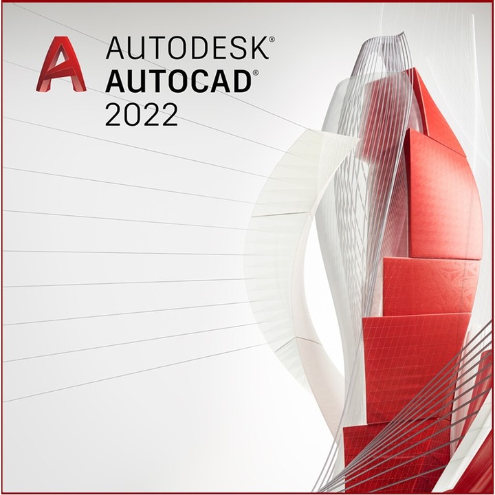 Autodesk AutoCAD 2022, 1 година лиценз, EDU / 2 компютъра