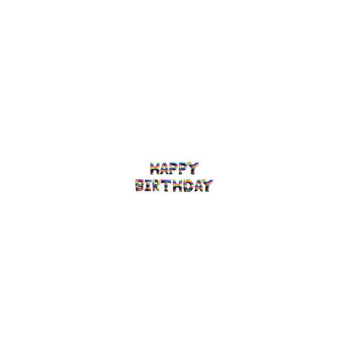 Комплект от 13 парти балона HAPPY BIRTHDAY размер 76 см Многоцветни