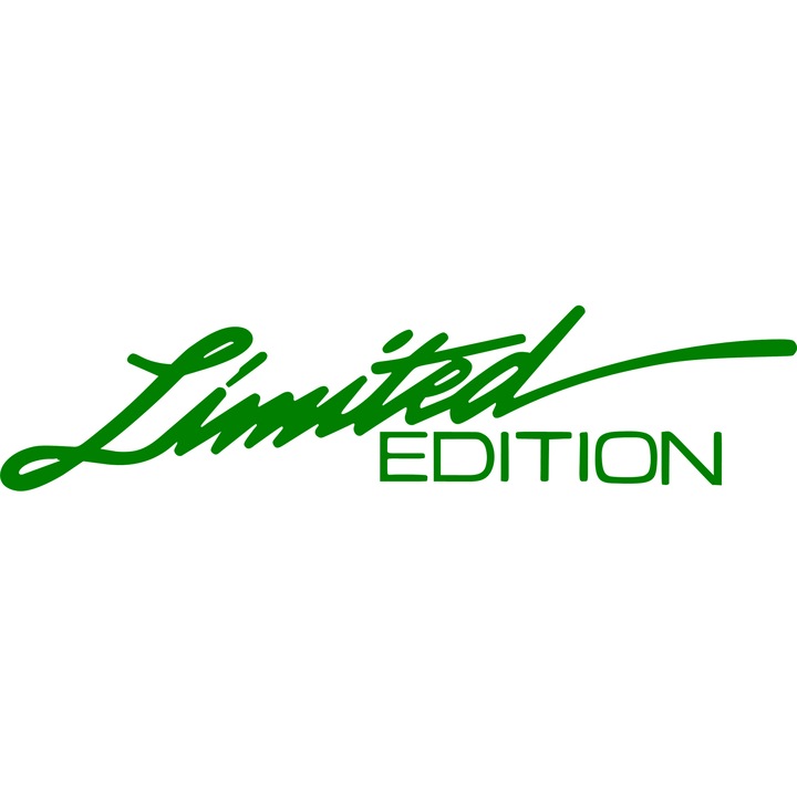 Стикер за кола "Limited edition", 20x5cm, зелен