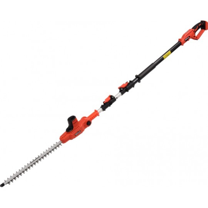 Foarfeca telescopica gard viu Yato lungime 1.8-2.8 m, lama 420mm compatibila cu acumulator Li-Ion 18V