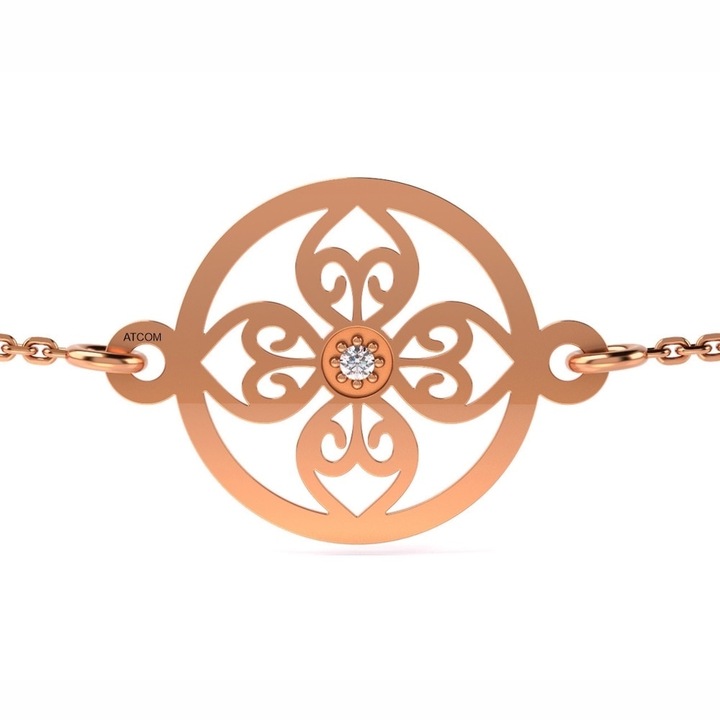 Верижка от розово злато модел 64