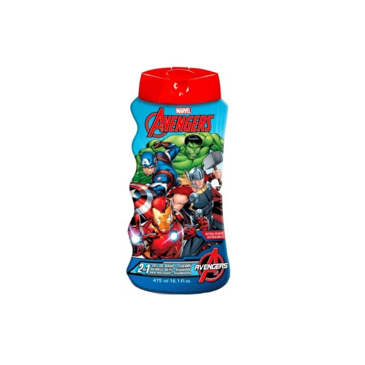 Gel de dus si sampon 2 in 1, Avengers, 475 ml