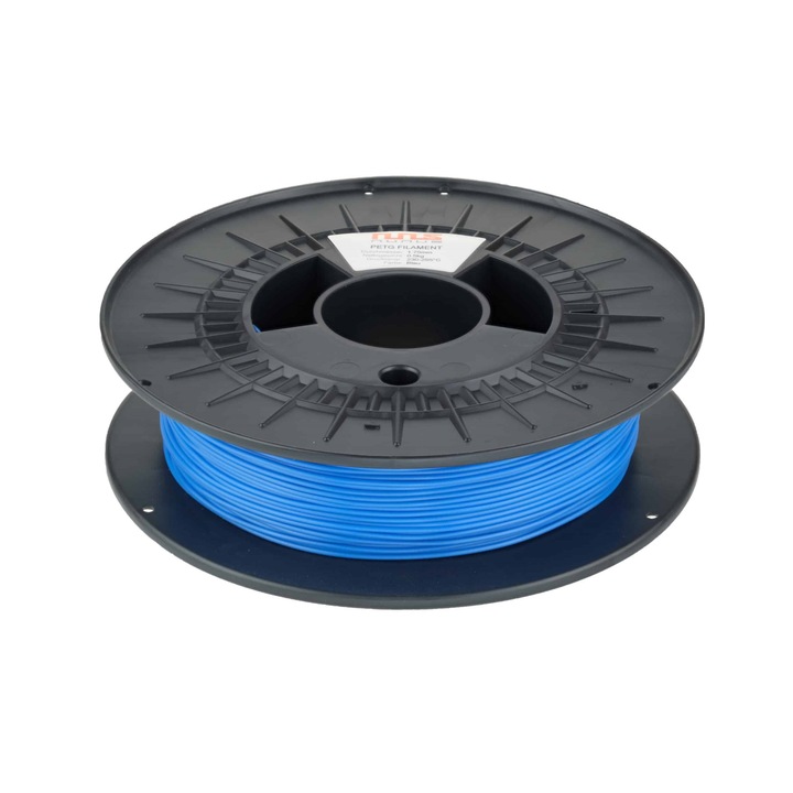 Filament PETG pentru imprimanta 3D, NuNus, 105482, 0.5 Kg, 1.75 mm, Albastru
