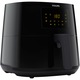 Friteuza cu aer cald Philips Airfryer Essential Collection HD9270/90, capacitate 6.2 L, afisaj digital, 7 setari presetate, Dimensiune XL, display digital, Tehnologie Rapid Air, functie de mentinere la cald, curatare usoara, negru
