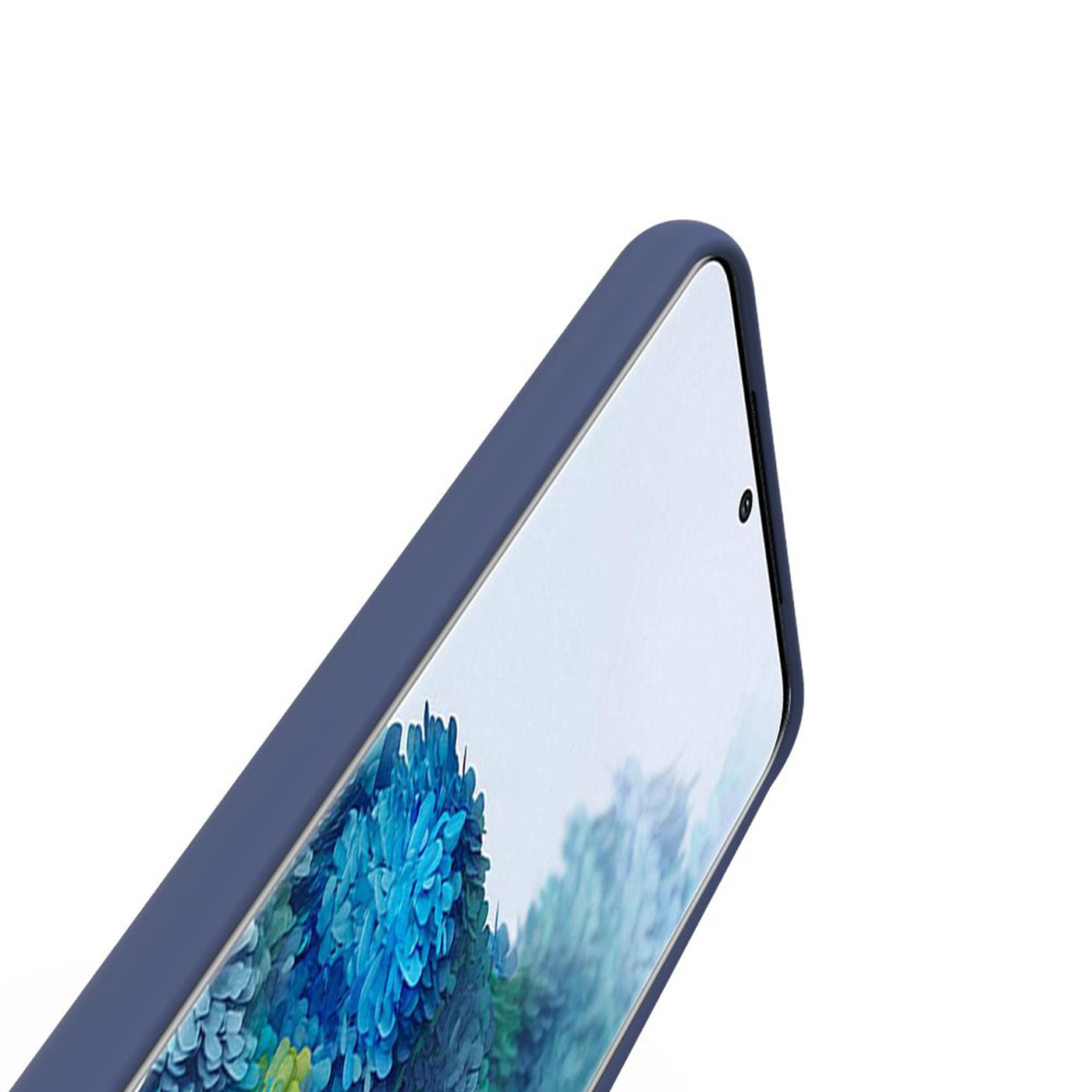 Husa din silicon pentru Samsung Galaxy S20 FE, HighQuality Perfect Fit Slim, Albastru Inchis