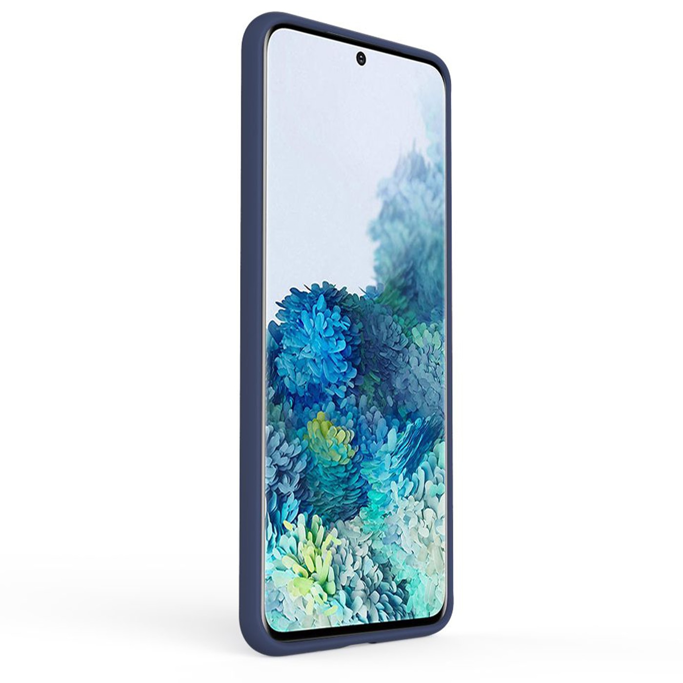 Husa din silicon pentru Samsung Galaxy S20 FE, HighQuality Perfect Fit Slim, Albastru Inchis
