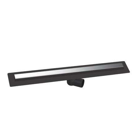 Rigola dus Slim DG 9590SC-50cm, antimiros, cu scurgere reversibila 360°, Inox / ABS Plastic iesire Ø50 mm