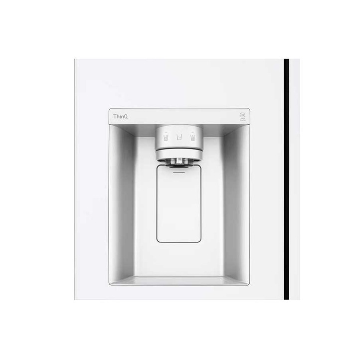 Frigider, LG, GSLV71SWTM, Side by Side, 635 l, Total No Frost, DoorCooling, ThinQ™, Dozator de apa, Clasa energetica F, H 179 cm, Alb