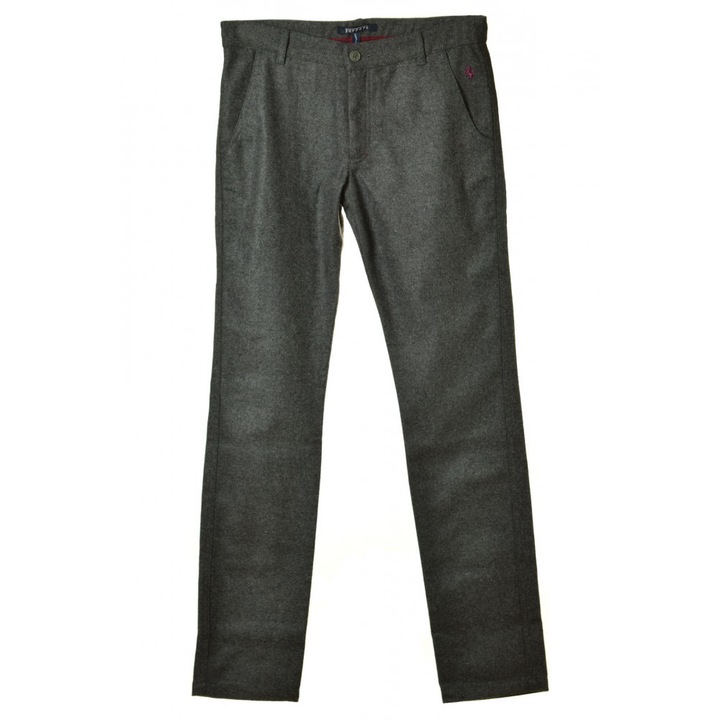 Pantaloni eleganti pentru baieti, Mafrat, Lana, 158-164, Gri inchis