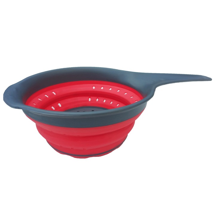 Strecurator pentru fructe, din silicon, cu maner plastic, 30x14cm