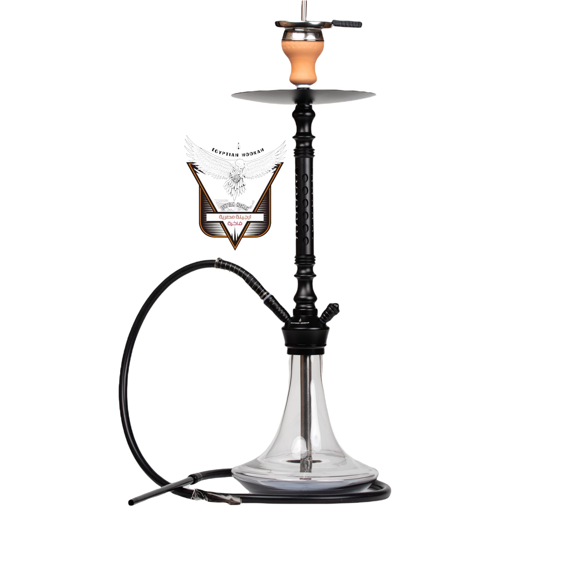 Narghilea Egyptian Hookah TN10 cu creuzet cu sita, Negru eMAG.ro
